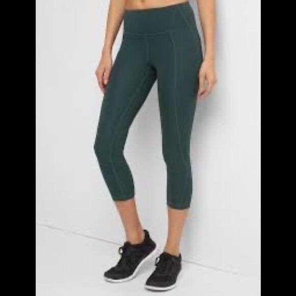 Gapfit Gfast green leggings Sz S - Picture 1 of 9